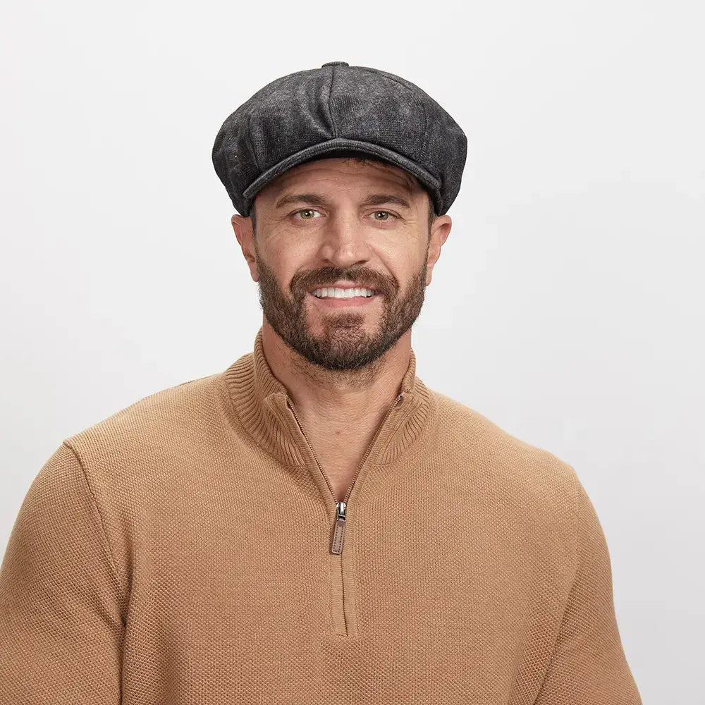 Wool Polyester 8 Panel Newsboy Cap- Style Argo