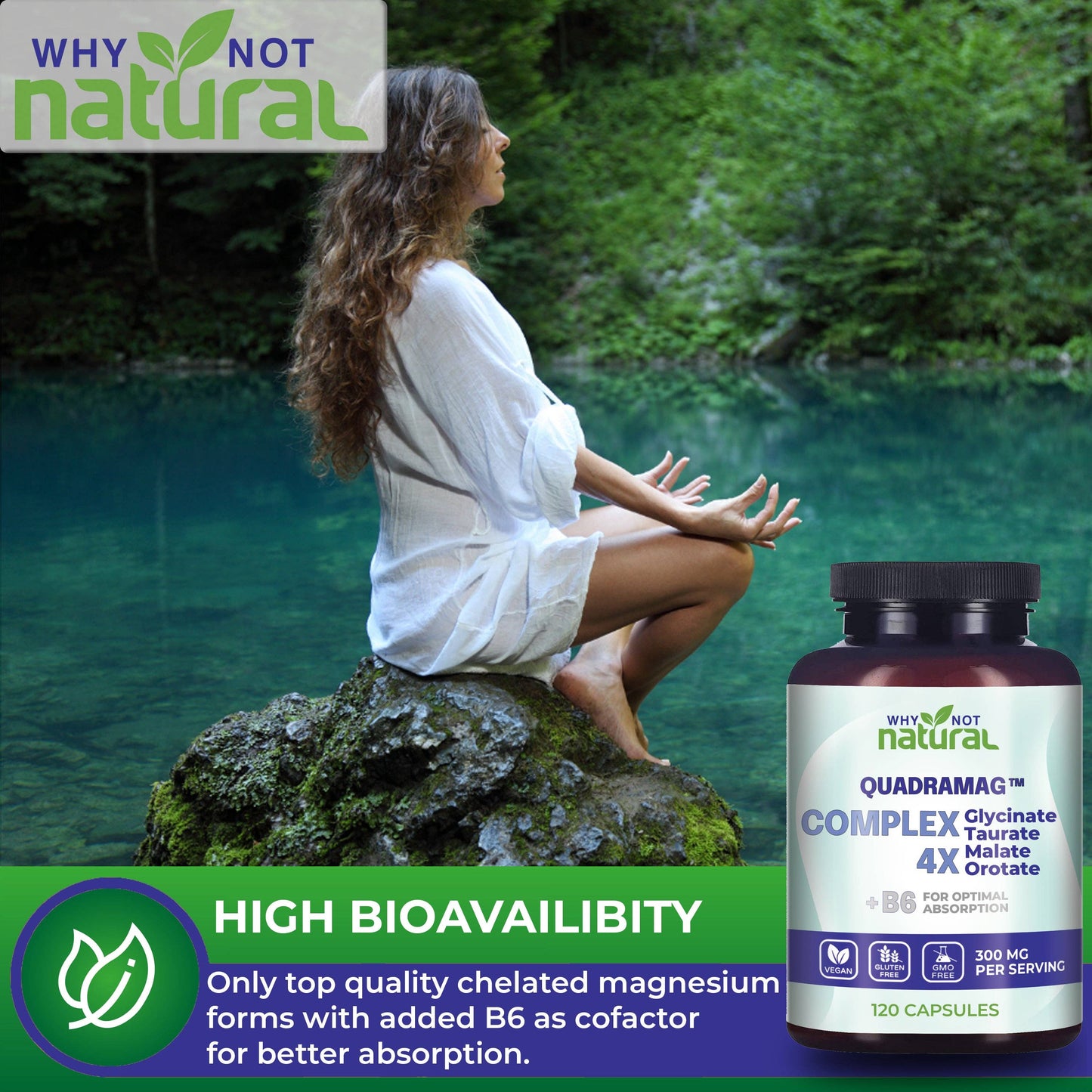 4-in-1 Magnesium Complex Supplement 300 mg per serving