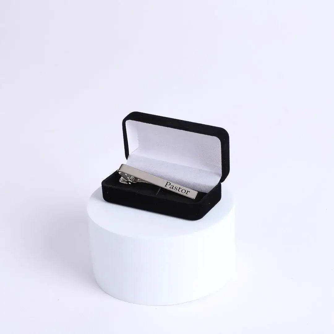 Silver Tie Bar - "Pastor"