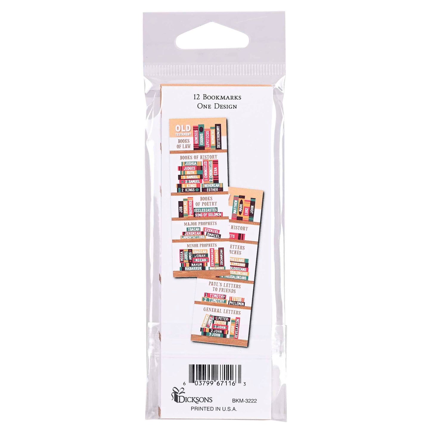 Bookmark Books Of The Bible 2x6 12-Pack