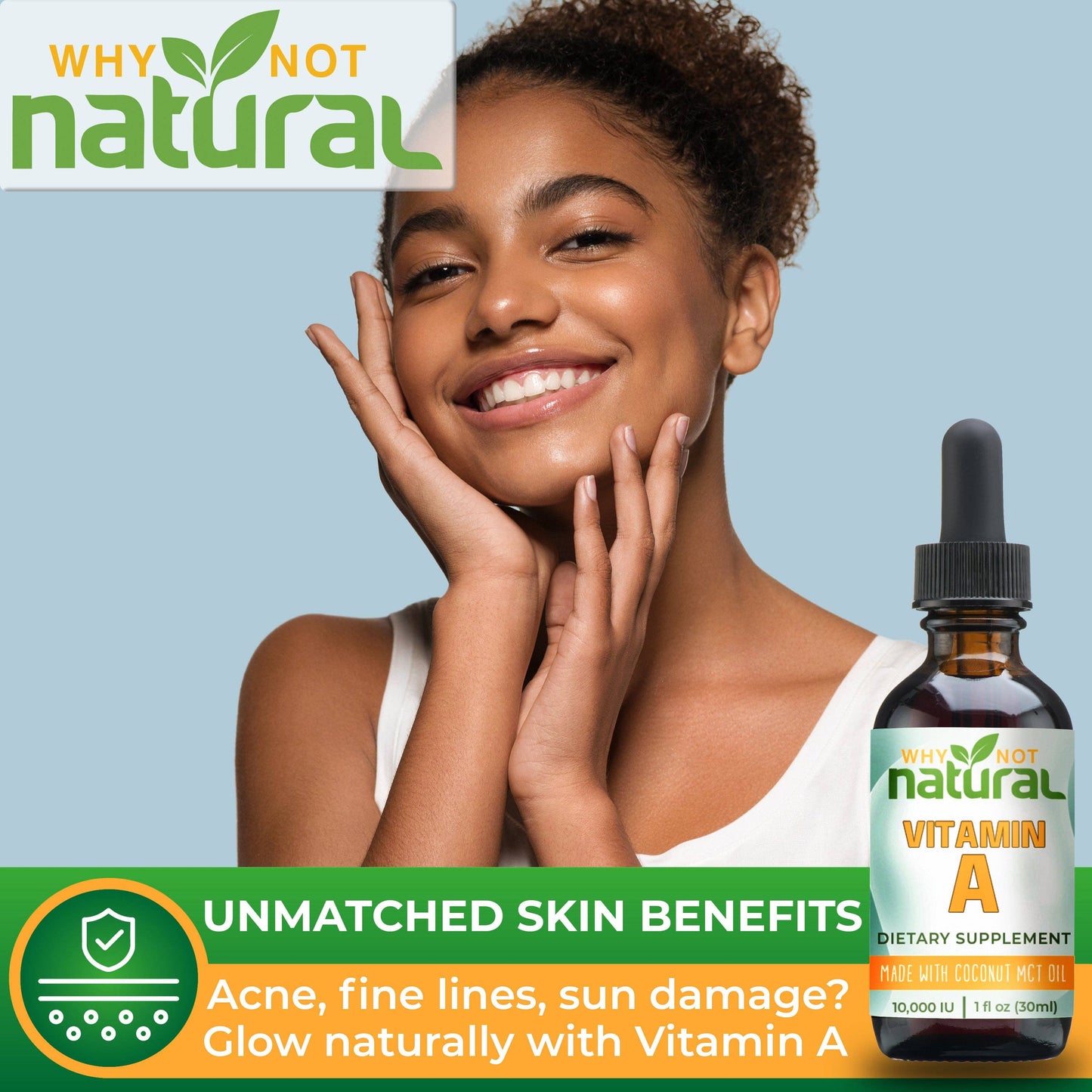 Liquid Vitamin A:Support Skin, Eyes, Immunity & Hair 1fl oz