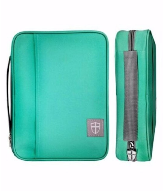 Bible Cover-Armor Of God-Tiffany Blue-XLG