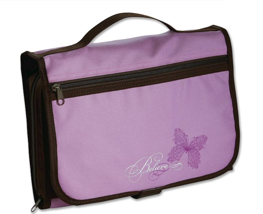 Bible Cover-Designer Tri-Fold-Lavender/Chocolate-Large
