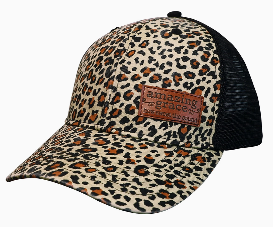 Cherished Girl Woman's Cap- Amazing Grace Leopard