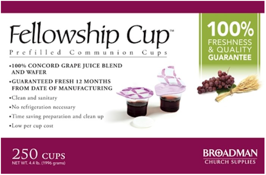Communion-Fellowship Cup Prefilled Juice/Wafer