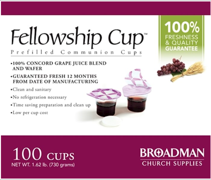 Communion-Fellowship Cup Prefilled Juice/Wafer