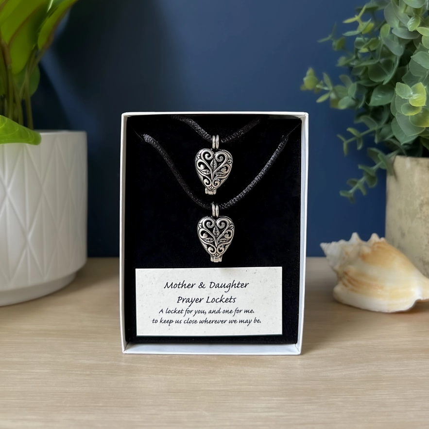 Mother/Daughter -Matching Heart Locket Sets