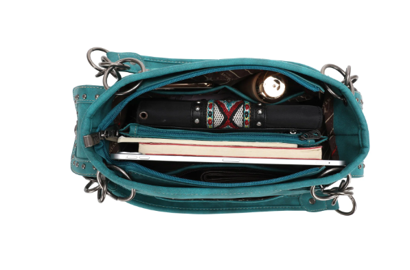 Montana West Embroidered Concealed Carry Satchel Bag