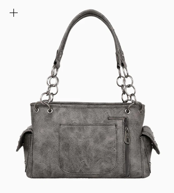 Montana West Whipstitch Studs Concealed Carry Satchel