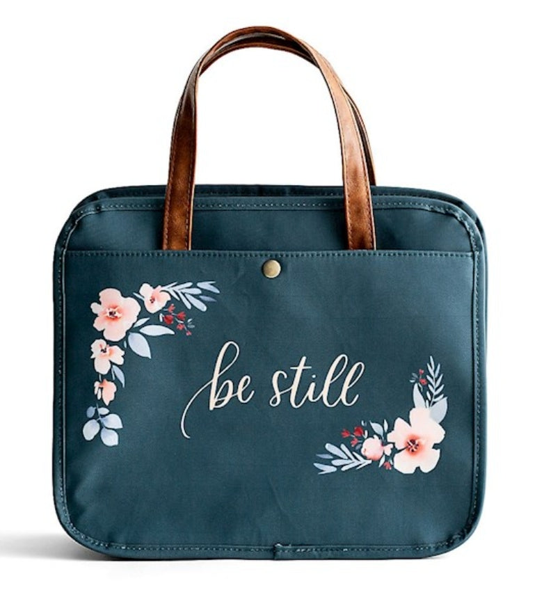 Bible Tote-Be Still/Floral
