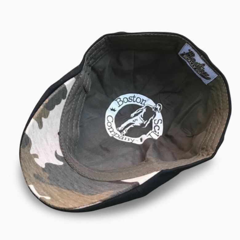 The Responder Boston Scally Cap - Military Black & Camouflage