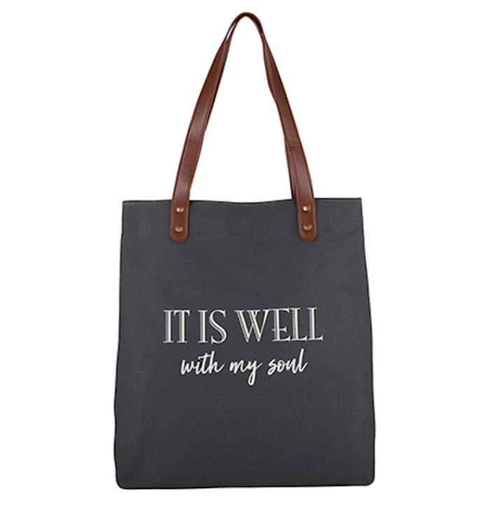 Tote Canvas Bag-It Is Well With My Soul