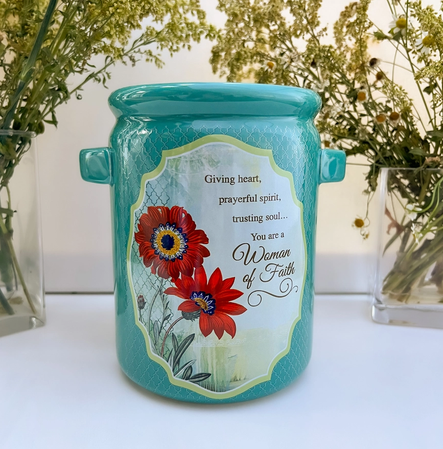 Woman of Faith Utensil Holder