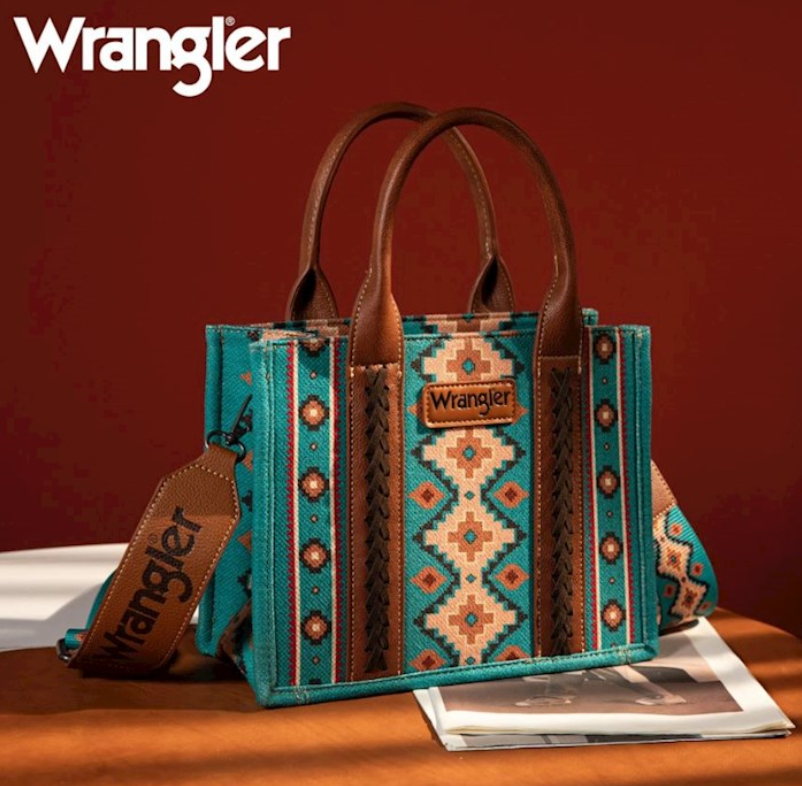 Wrangler Canvas Handbag/Bible Tote- w/Removeable Strap