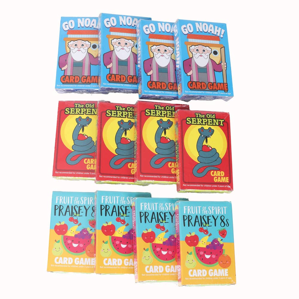 Kids Card Games - Assorted - Pack 12