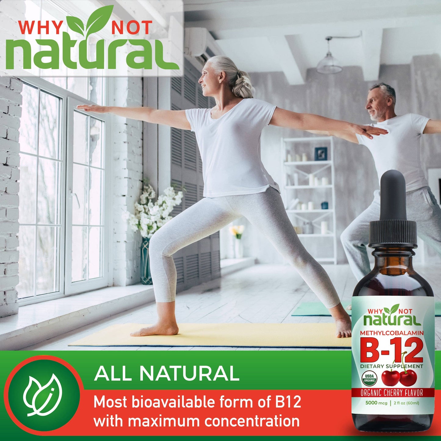 Organic Vitamin B12 Liquid Drops Supports Focus & Energy