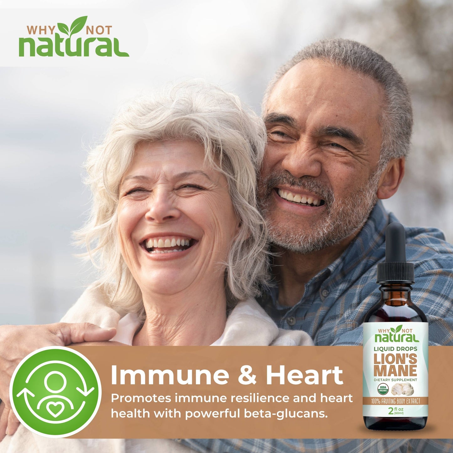 Organic Lions Mane Liquid Extract Mushroom Tincture