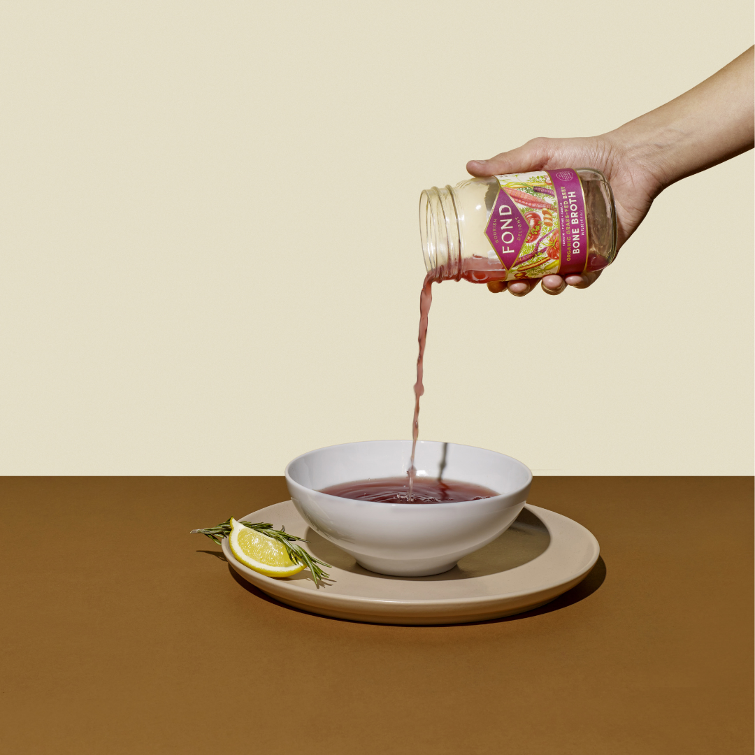 Tomato & Thyme Grass-fed Beef Bone Broth 14oz