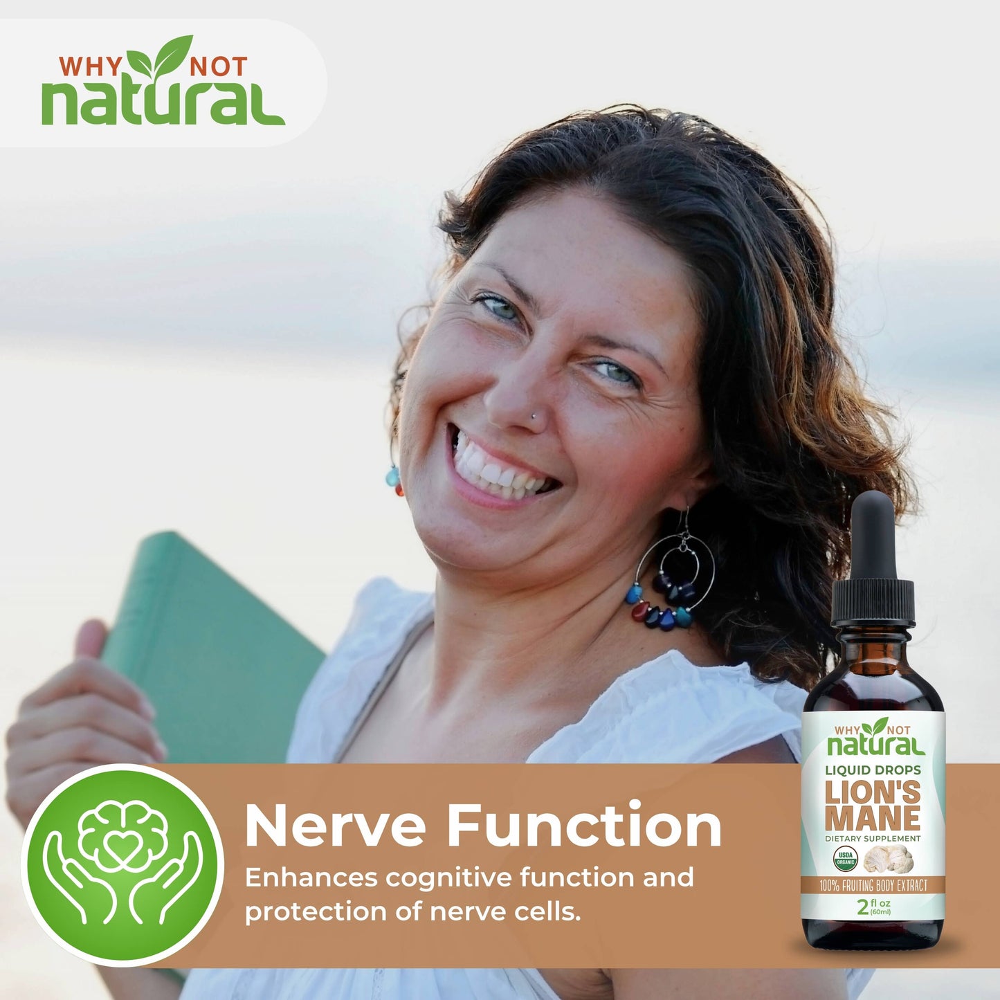 Organic Lions Mane Liquid Extract Mushroom Tincture