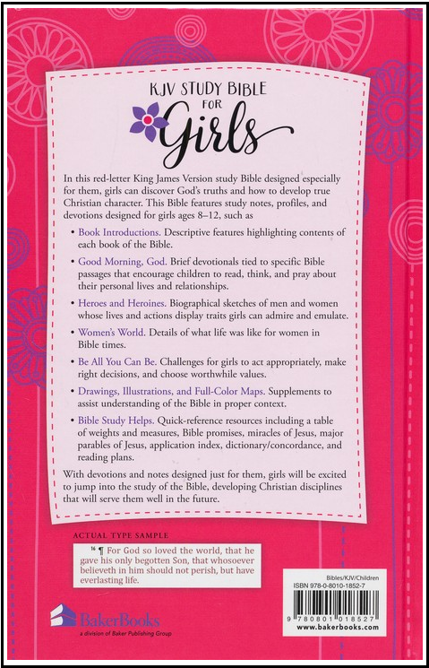KJV Study Bible for Girls Hardcover