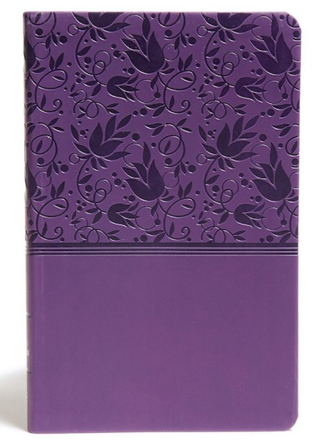 KJV Ultrathin Reference Bible-Purple LeatherTouch