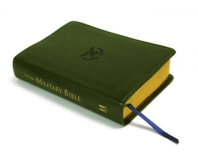 KJV Military Bible Large Print Compact-Green Imitation Leather