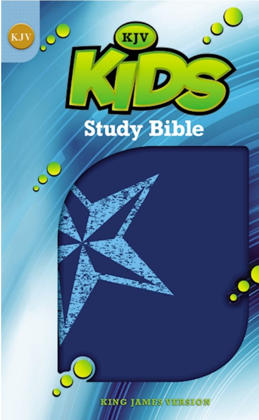 KJV Kids Study Bible-Galaxy Blue Leather-Look- Not red letter