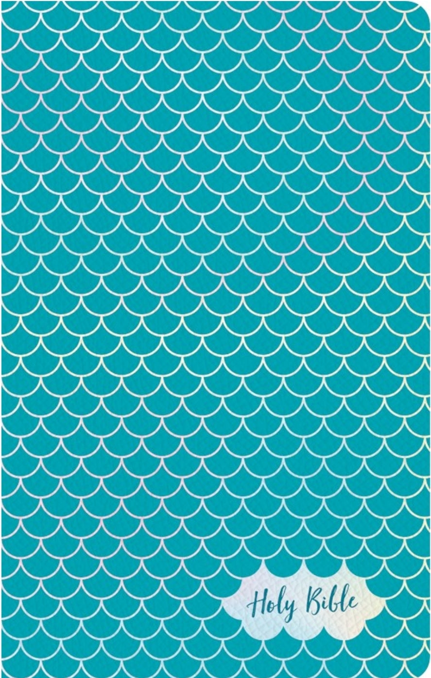 KJV Kids Bible, Thinline Edition-Aqua LeatherTouch
