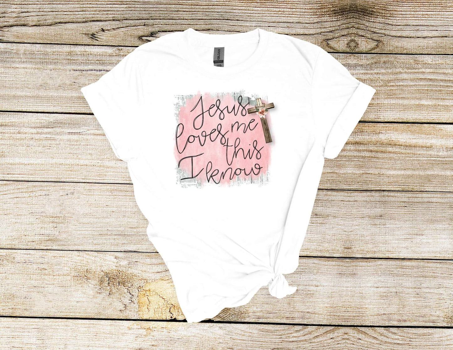 T-Shirt (Girls-Women) (Jesus loves me)