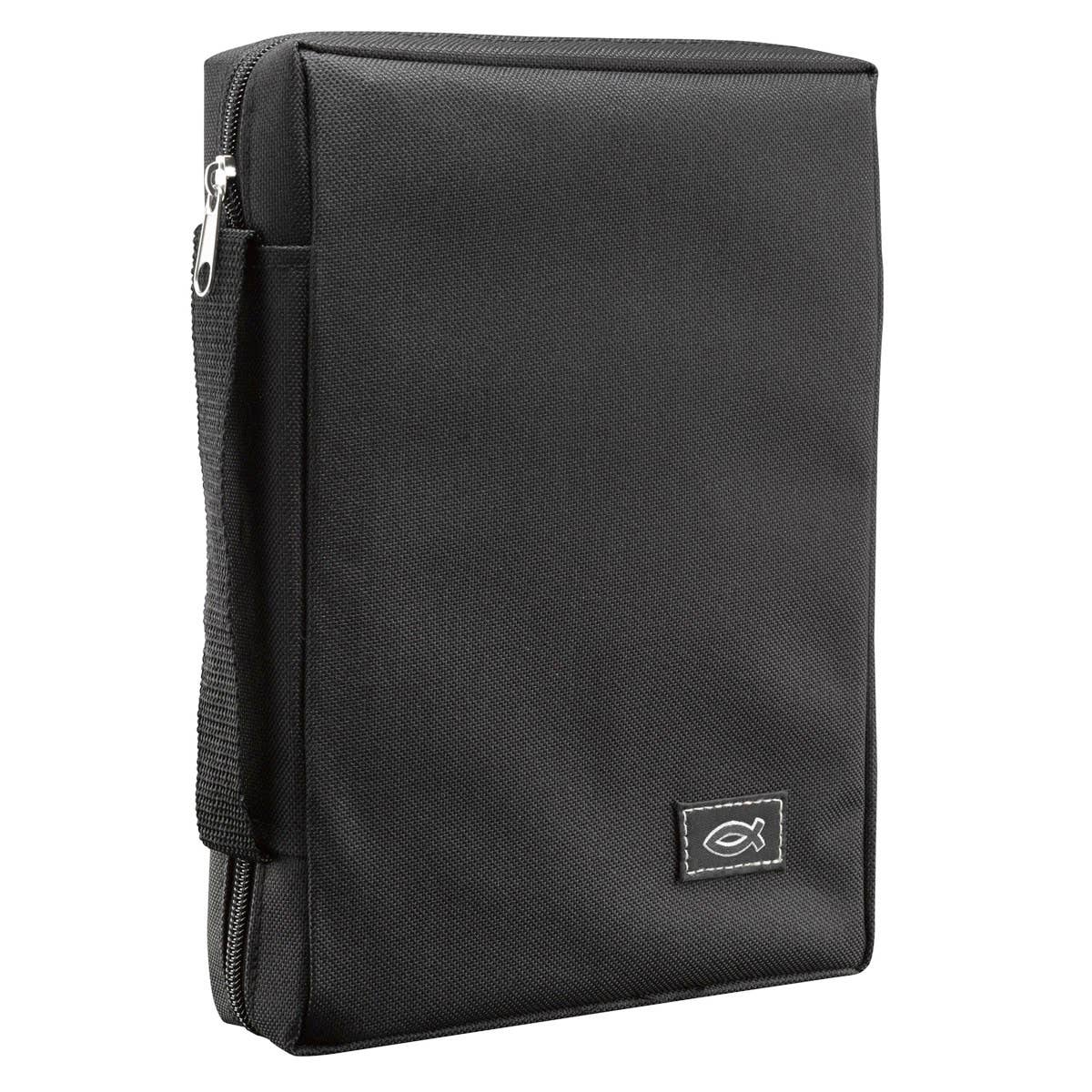 Bible Cover Value Black Ichthus Patch