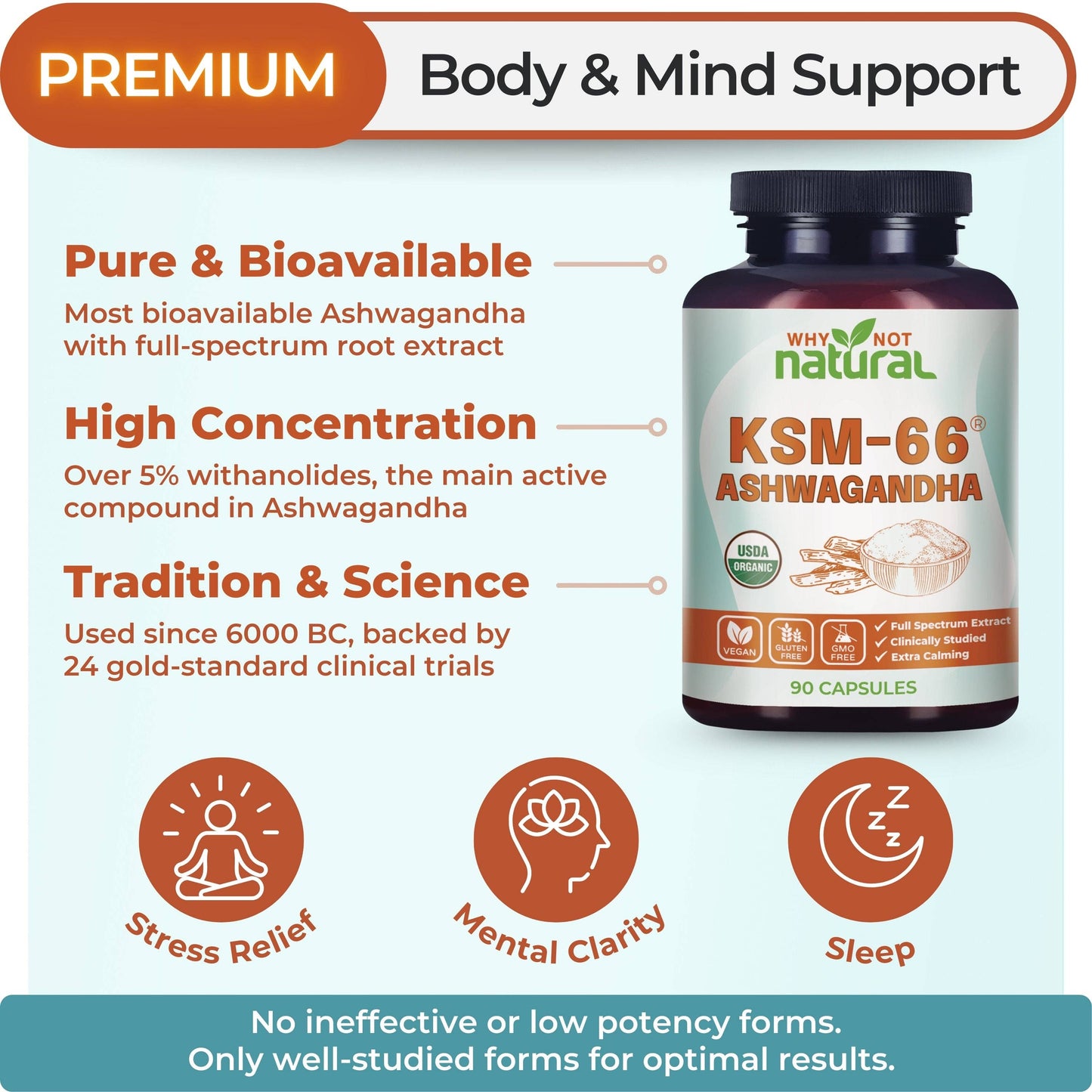 Organic Ashwagandha, KSM 66