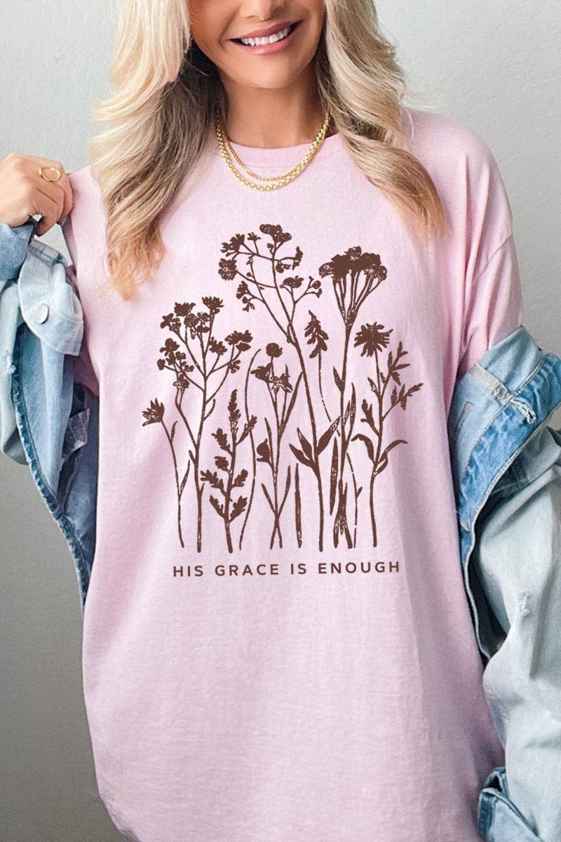 Christian Wildflower Graphic Heavy Cotton Tee