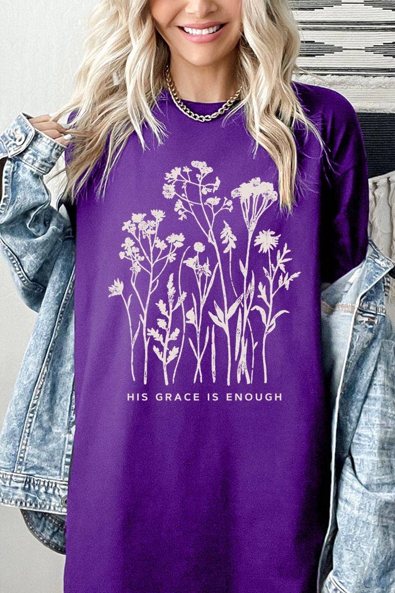 Christian Wildflower Graphic Heavy Cotton Tee