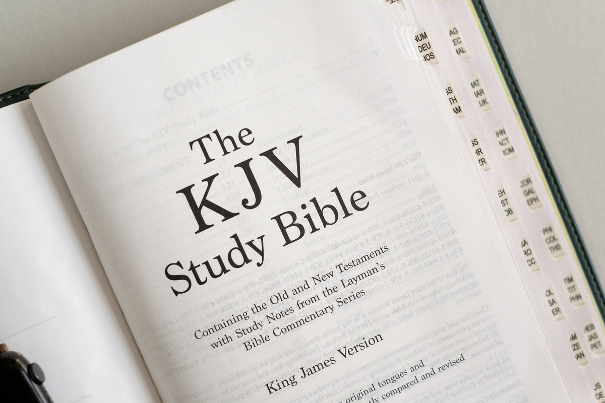 The KJV Study Bible, Indexed (Evergreen Fog)