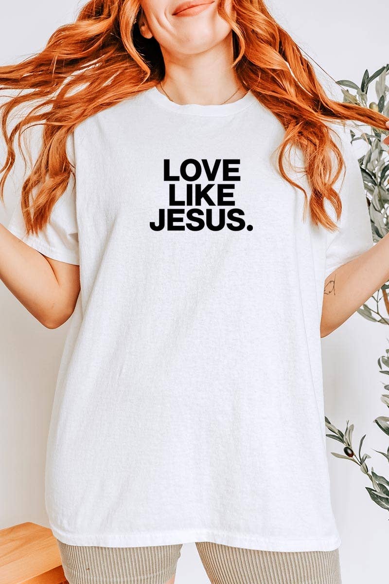 Love Like Jesus Graphic Heavy Cotton Tee