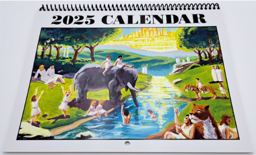 2025 Calendar of Dr. Ruckman's artwork