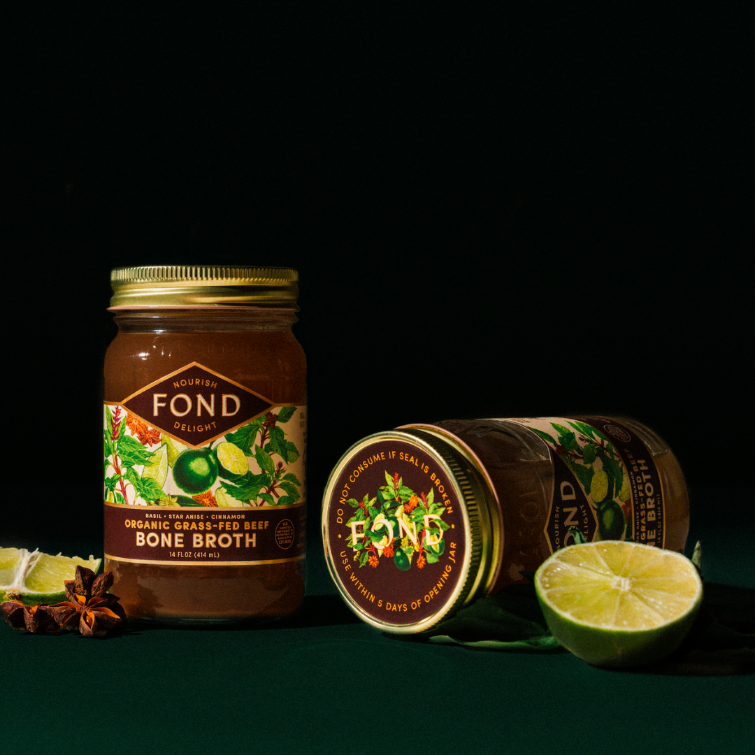 Five Spice & Pear Grass-fed Beef Bone Broth 14oz