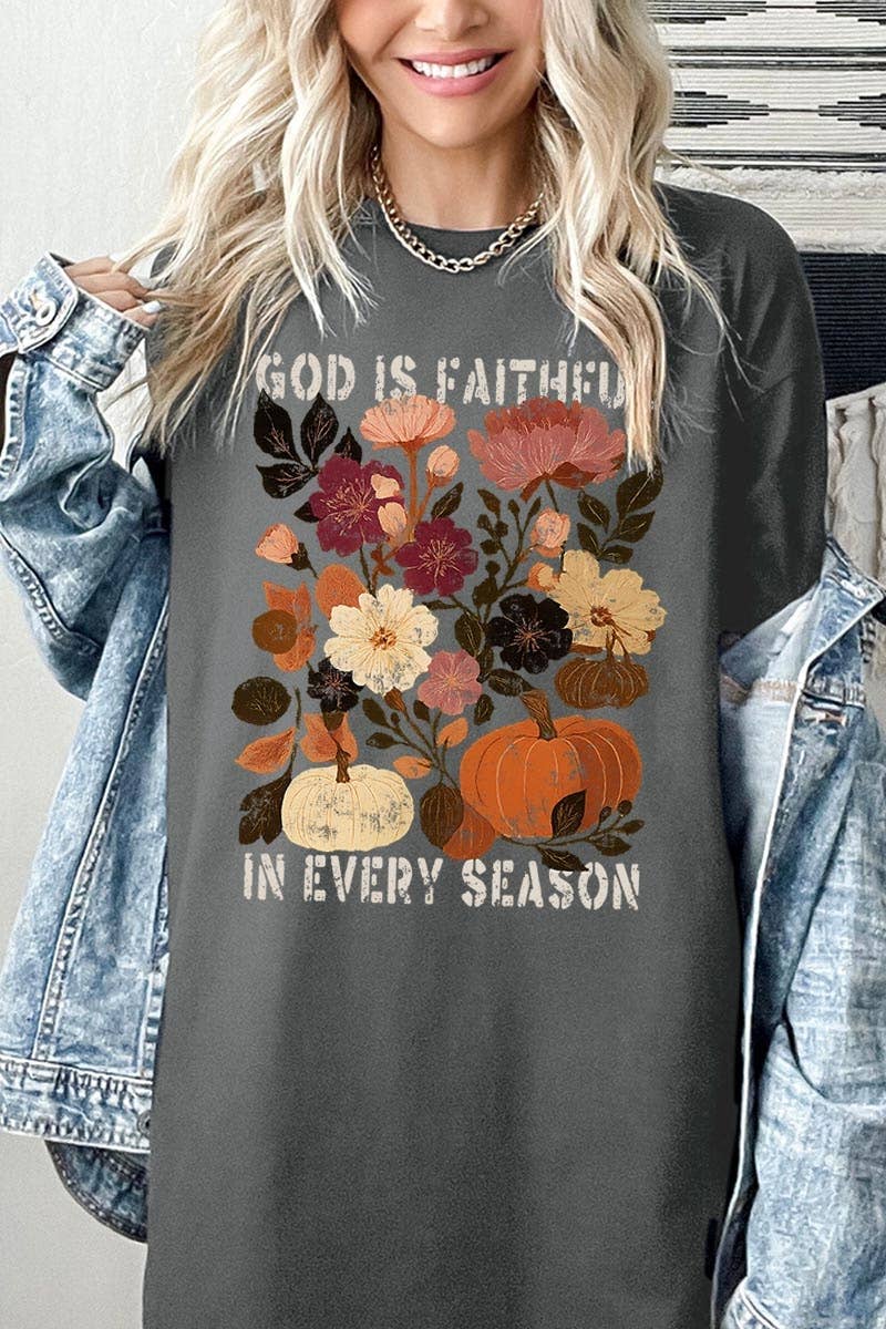 Faithful In Every Season Graphic Heavy Cotton Tee
