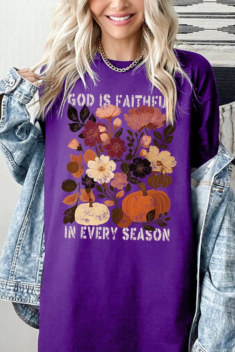 Faithful In Every Season Graphic Heavy Cotton Tee