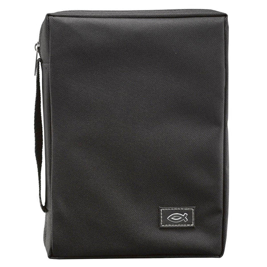 Bible Cover Value Black Ichthus Patch