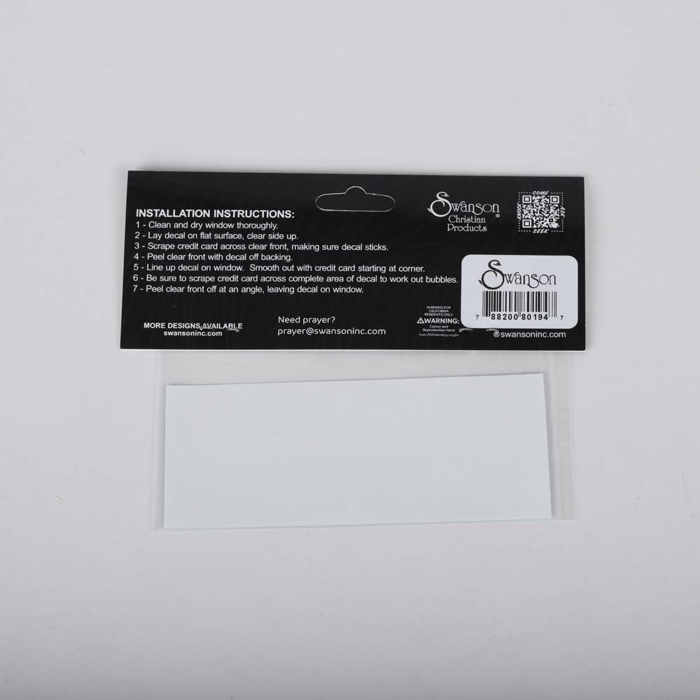 Decal Vinyl Pray Wait Trust