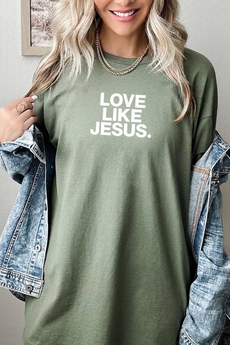 Love Like Jesus Graphic Heavy Cotton Tee