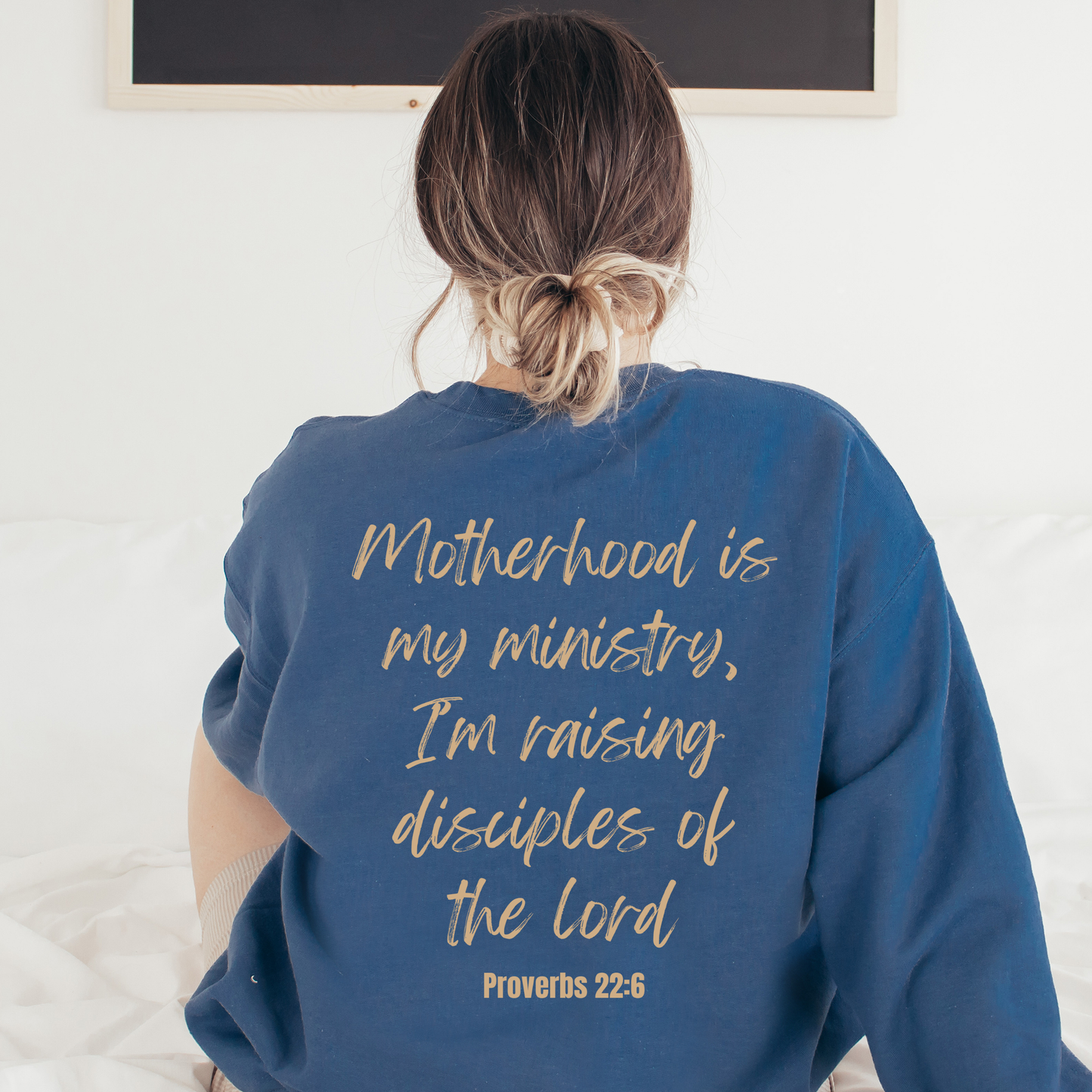 Motherhood is Kingdom Work Sweatshirt - Graphic Fall Tee