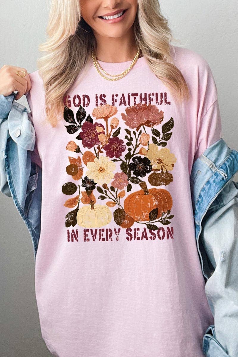 Faithful In Every Season Graphic Heavy Cotton Tee