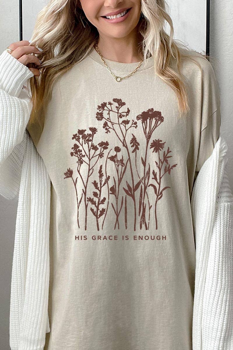 Christian Wildflower Graphic Heavy Cotton Tee