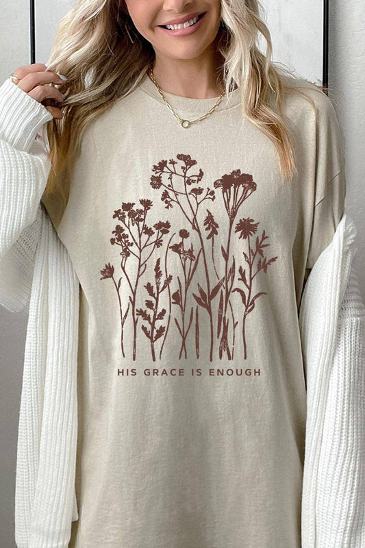 Christian Wildflower Graphic Heavy Cotton Tee