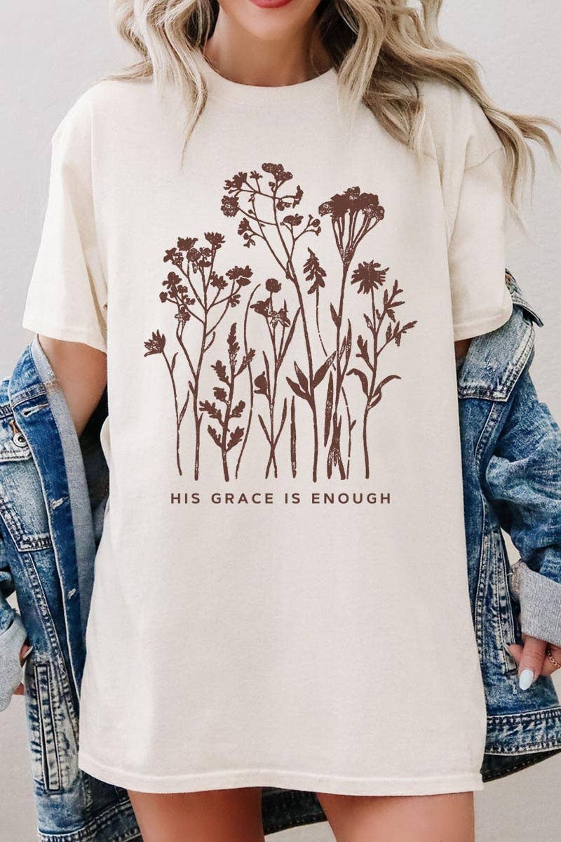 Christian Wildflower Graphic Heavy Cotton Tee