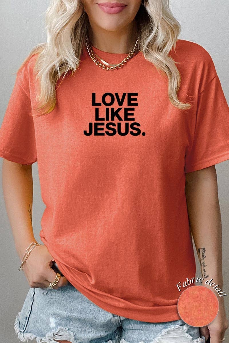 Love Like Jesus Graphic Heavy Cotton Tee