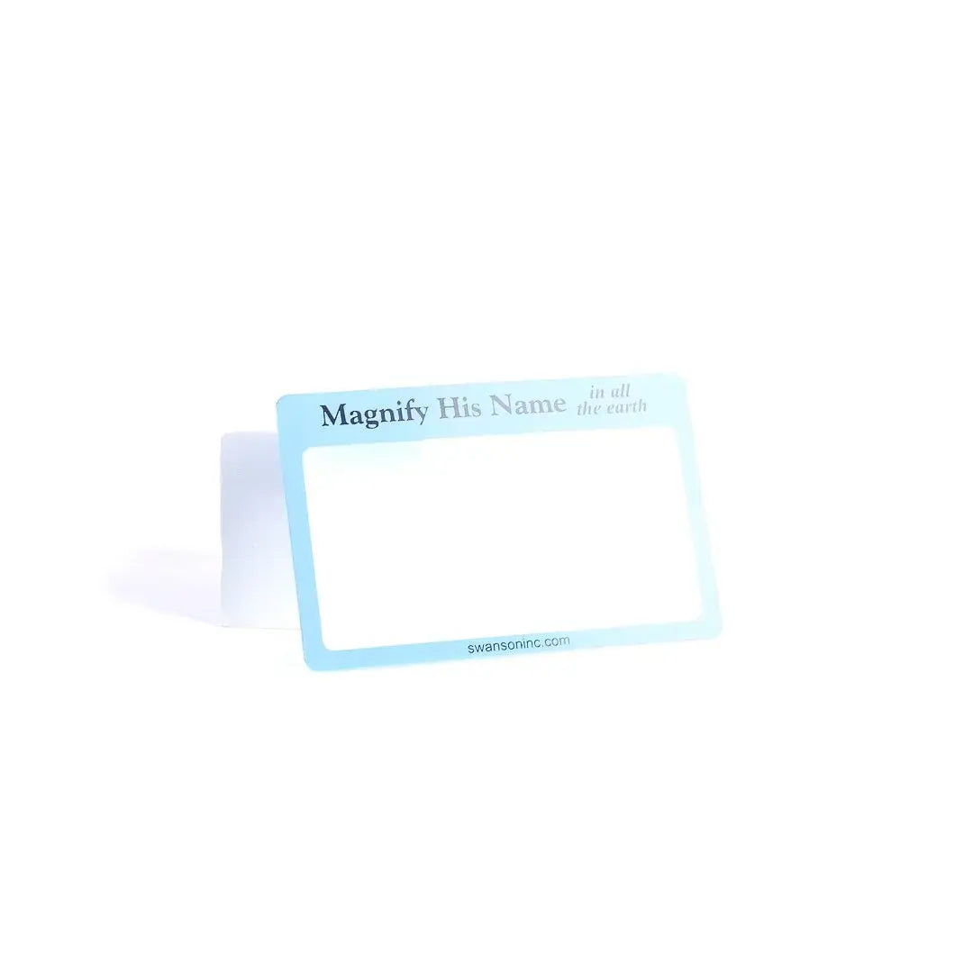 Magnifier Credit Card Size