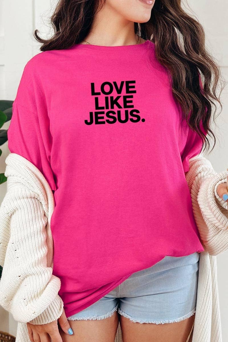 Love Like Jesus Graphic Heavy Cotton Tee